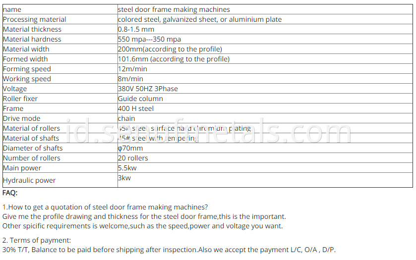 STEEL DOOR FRAME MAKING MACHINE4